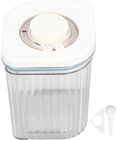 TOPINCN Dispenser per Latte per Bambini da 1200 Ml, Contenitore per Polvere con Pressione a un Pulsante con Design Che Blocca la Luce, Conservazione Ermetica della Formula per Viaggi e (Stile1)