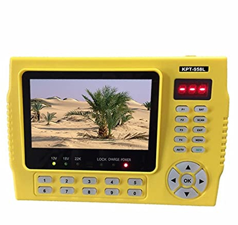 Ricevitore Satellitare, KPT 958L DVB-S2 Satfinder Digitale Full HD Satellite Finder Meter 2200 MA Sat