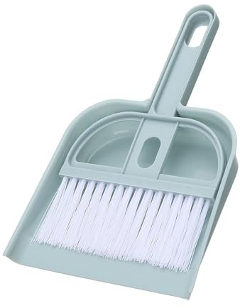 Mingzhe Mini Bordskvast och Sopborsteset Liten Sopborste för Tangentbord Rengöring Av Fordon Hushållsrengöring Plast Sopborste med för Skrivbord