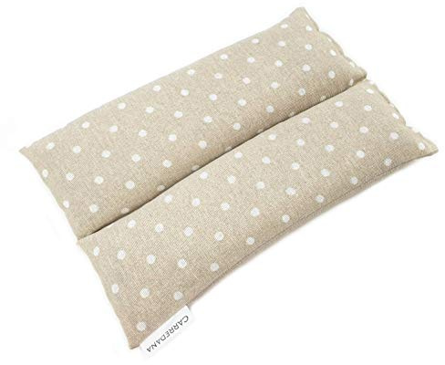 Saco térmico de semillas de trigo con eucalipto.20x30 cm (Topos beige)