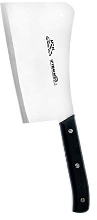 MCM service Mannaia Professionale Salumiere manico profilo totale lungo 20 cm – 1,22 kg; Made in ITALY