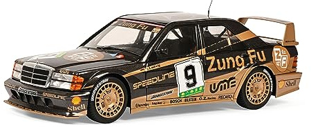 Solido S1801003 Mercedes Benz 190 EVO 2 DTM #9, GP Macau 1991, Fahrer: K. Ludwig, Modellauto, Maßstab 1:18, Mehrfarbig