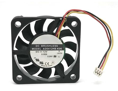 Silent ultra-thin computer fan 4CM For ADDA AD0412HB-K96 4008 DC12V 0.08A, Cooling Fan AD0412HB-K96 3Wire