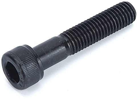 Cylinder Hex Huvudskruvar Skruvar M5 (Förpackning me 25) Stålklass 10.9 Sexhörning Uttag Allen Key Skruva Bultar Gängfästen Cylindrisk Heavy Duty Certifierad standard DIN912 Svart (5mm x 16mm)