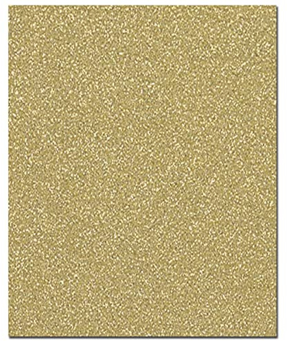 arkCRAFT 5 x A4 Premium-Qualität 160 g/m² Glitzer-Kartonblätter (Gold)