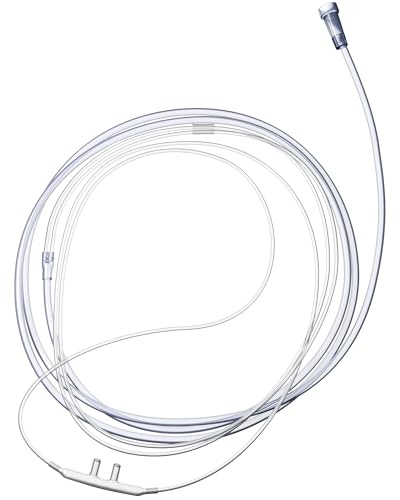 7 Foot Oxygen Nasal - 5 Pack Nasal for Oxygen - Standard Resistant Lightweight Oxygen Tubing Cannula
