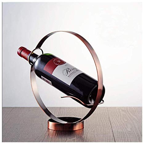ETPQIRHDS Casier à bouteilles de vin, casier à vin, décoration créative de cave à vin de bar, casier à vin de Restaurant, casier à vin de ménage européen Moderne et Simple (Couleur : Laiton)