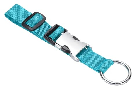 PATIKIL Sangles de Connexion pour Bagages, 1Pcs Ceinture de Voyage pour Veste, Ajoutez Une Sangle de Bagages avec Crochet/Boucle en D pour Valise Sac à Dos, Bleu Ciel