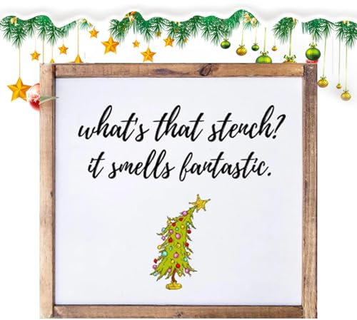 Lustiges Weihnachts-Tischschild, Holzschild, rustikale Weihnachtsdekoration, stehendes Weihnachtsschild, rustikales Holzornament für einzigartige Feiertagsdekorationen und festliche Heimdekoration