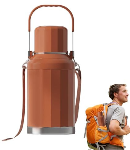 Stainless Steel Hot Water Carafe, Practical Thermal Pitcher, Hot Water Flask for Tea, Thermal Pitcher for Coffee, Thermal Carafe for Water, Insulated Pitcher for Hot Drinks