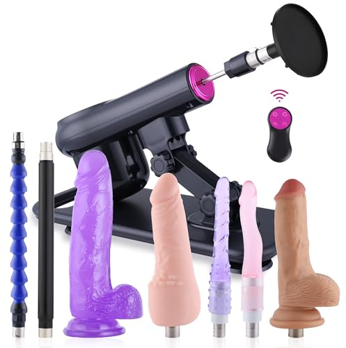 Sex Machine avec télécommande Love Machine Jouets pour adultes avec 8 accessoires Machine à gode automatique pour hommes et femmes