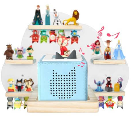 Tonies Étagère flottante magnétique pour figurines Toniebox, étagère en bois nuage, décoration chambre enfant, facile à installer
