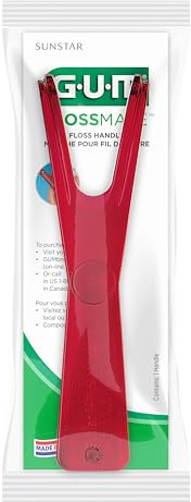 GUM Flossmate Reusable Floss Handle, Environmentally Friendly, Dental Floss Picks for Plaque Removal and Gum Health (Pack of 1)
