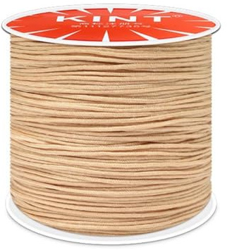Blausky 0.8mm x 45m Nylonschnur,Nylon Perlenschnur Makramee Schnur Perlenfäden Nylonfaden Bastelschnur zum Geflochtenes Flechtschnüre Bänder für DIY Schmuckherstellung Armbänder,Khaki