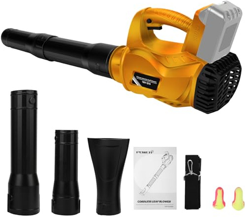 panthem Soffiatore a Batteria Soffiatore Elettrico per Foglie Compatibile con Dewalt 18V 20V (senza batteria), Soffiatore di foglie senza fili 300 km/h, per cura prato e manutenzione giardino