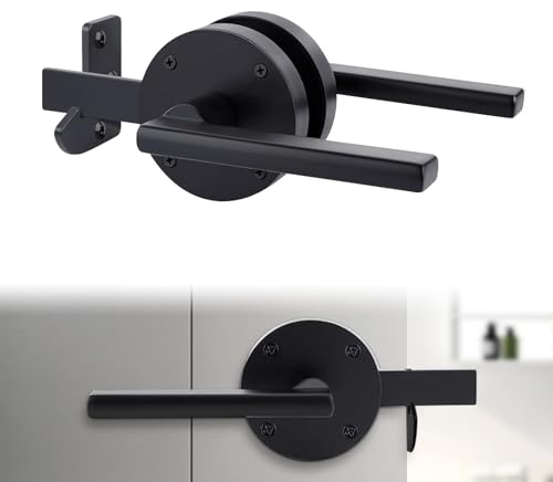 Torriegel, 2 Stück, doppelseitiger Torriegel, Torriegel für Holztore, robuste Schwingtürriegel, Torbeschläge, doppelseitiger Griff, für Hof, Schuppentüren, Hinterhof, Garten