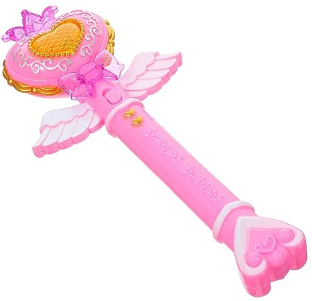 VICASKY Leuchtender Herz Zauberstab für Musikmodi Mini Fairysticks für Bühne Party Geburtstagsgeschenk Plastisches mit Licht Bezauberndes für Mädchen