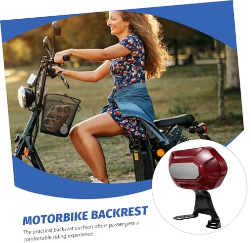 IMIKEYA Almohadilla de Respaldo para Motocicleta Cojín de Respaldo de Motocicleta Versátil y Fácil Instalación para Pasajeros de Electromóvil