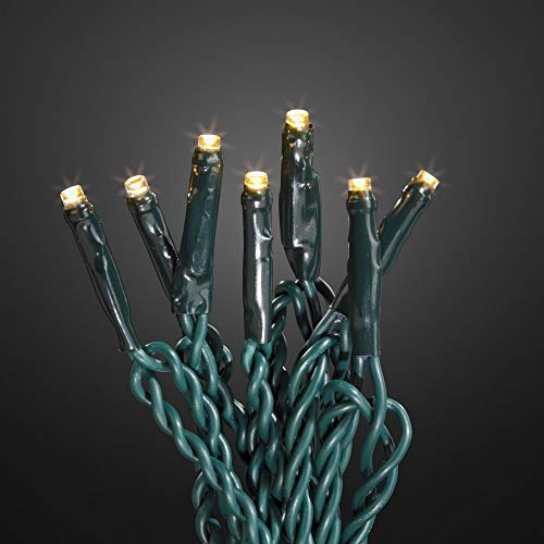 hellum Lichterkette für außen und innen, Lichterkette außen 120 LED mit Batterie (4x AA, nicht inkl.), Timer und Dämmerungssensor, beleuchtete Länge 11,90 m, Terassenbeleuchtung warmweiß 522709