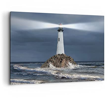 ARTTOR Leinwandbild 100x70cm Wandbild Landschaften Maritim - 3550