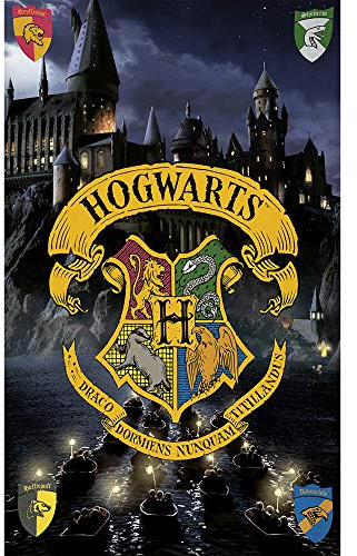 BERONAGE Harry Potter Badetuch Hogwarts 75cm x 150cm Velours-Qualität Strandlaken Strandtuch Handtuch Badelaken Saunatuch Gryffindor Hufflepuff Ravenclaw Slytherin Ron Hermine passend zur Bettwäsche