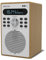 Azatom Foxton FX2 Oak DAB/DAB+ Digital FM Radio with Bluetooth, Alarm, 80 Presets, Headphone Jack, Wood Effect, Mains Powered