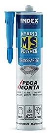 Hybrid Montagekleber Transparent 290ml MS-Polymerkleber & Dichtstoff für Glas, Metall, Kunststoff, Holz & Stein – starke Haftung, elastisch, wetterfest & schrumpffrei (1, transparent)
