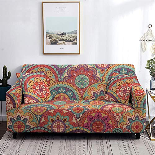 LNXSESN Sofabezug Schön Bunt Sofahusse Stretch Elasthan Couch überzug Abnehmbare Waschbar Sofa überzug Anti Rutsch Couchbezug Moderne Couchbezug Universal Sofaüberwurf 1 Sitzer 1 Sitzer