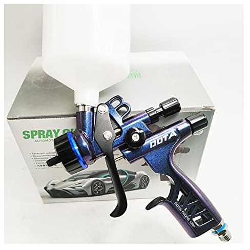 Pistola per verniciare HVLP 5000-6800B Pistola a spruzzo 1.3mm Pistola a spruzzo di Pittura a spruzzo di Pittura per Auto (Colore : Nero)
