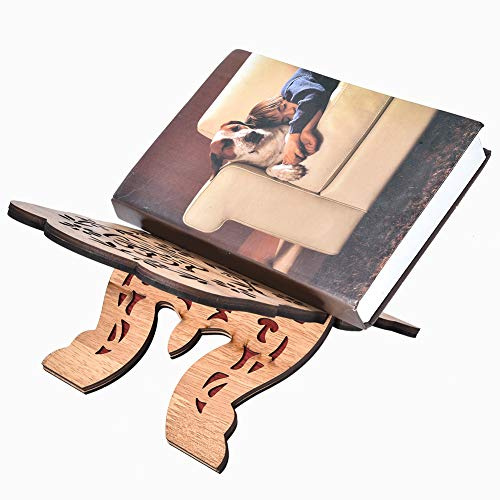 Bücherstand Koranhalter Buchhalter aus Holz, Geschnitzter Bibel-Missalständer, Koranständerhalter Zum Lesen, Koran-Heiligbuchständer Bücherregal, Klappbarer Mubarak-Gebetsständer, Rezeptbuchhalter