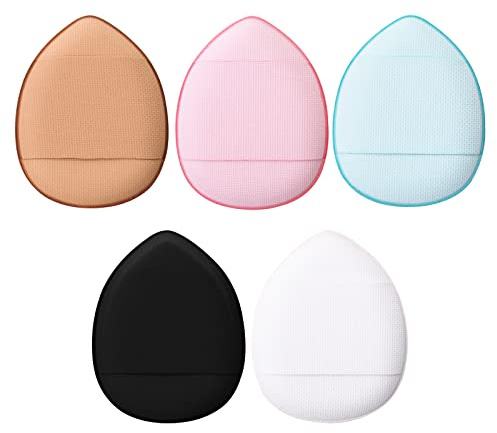 WLLHYF Lot de 5 mini éponges à poudre triangulaires douces pour maquillage en poudre minérale pour fond de teint sec et humide