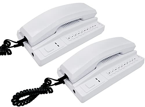 Anjielo Wireless Intercom System Secure Interphone Handsets Expandable for Warehouse Office Interphone Maison Home Phone VoIP