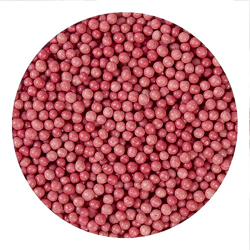 BrandNewCake® Schokoladen Crispy Perlen - Rosa 190g - Knusprige Perlen - Torten Dekoration und Verzierung