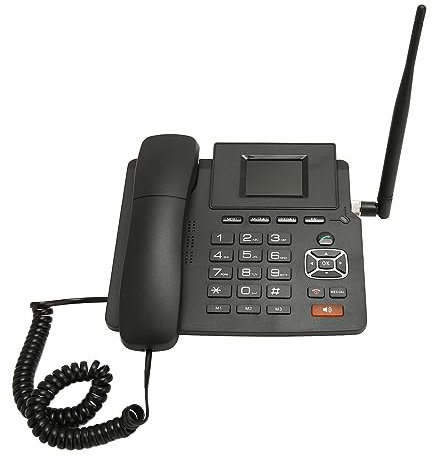 Telefono Fisso 4G VOIP Dual Mode, Schermo a Colori da 2,4 Pollici, Conferenzaper 3 Persone, Facile da Usare, Chiamate Ad Alta Definizione con Funzione WiFi