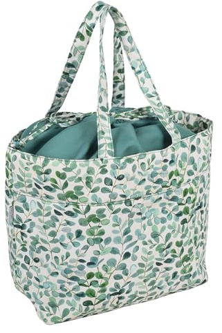 Hobby Gift Craft Bolsa con cordón - Bolsa de Almacenamiento de Lana, Soporte para Hilo de algodón 100% 43 x 29 x 17 cm - Eucalipto