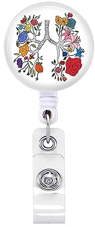 Avejjbaey Ausweishalter, einziehbarer Ausweis-Clip, Krankenschwester, Visitenkarte, Organ, Anatomie, Krankenschwester, Arbeit, Büro, Abzeichen-Spule, Herz-, Lungen-Darm-Design