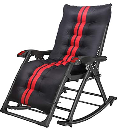 DDNGEJ Liegestühle, klappbarer Lounge-Stuhl, Schaukelstuhl, Liege, Liege, Schlafzimmer, Wohnzimmer, Balkon, Nickerchen, Freizeit, Rückenlehne, Sessel, drinnen und draußen