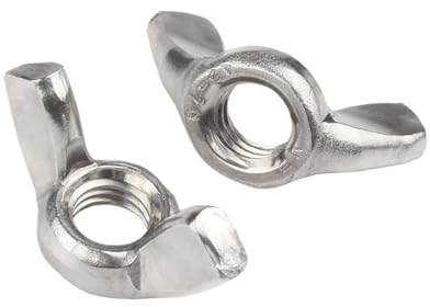 FANNIXI Big Ear Hand Tight Mutter Muttern M3 M4 M5 M6 M8 M10 M12 Flügelmuttern 304 Edelstahl handfest anziehen (Size : M10 x 5pcs)