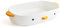 TULANDOT Cute Ceramic Duck Casserole Dish - White Porcelain Cake Tin, 7 x 10 Large Mould with Handles - Oven Safe and Durable Bakeware
