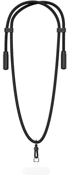 Kaija SmartCord Handykette mit integriertem Ladekabel - Usb-C & 8-Pin Anschluss für alle iPhone und Android Modelle - Universell, kompatibel mit jeder Handyhülle (Lightning, Schwarz)