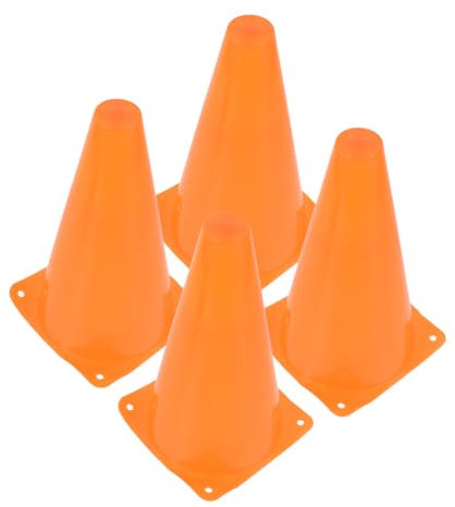 Happyyami 4stücke Fußball Trainingszubehör Hochsichtbare Trainingsmarkierungen Für Agilitätsübungen Aus Robustem Pe-Material Für Fußball Und Basketball