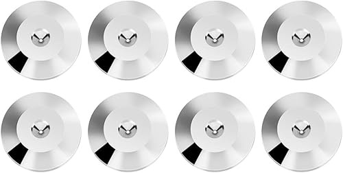 8 Stück Lautsprecher Spike Pads 25x4mm, Universal Kupfer Isolierung Füße, Unterlegscheibe für Spikes, Lautsprecher Spikes Unterlagen für Verstärker CD DVD Player