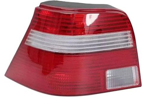 XIULANJIAYOU Auto Rückleuchten für VW Golf 4 1998-2008, Heckleuchte Rücklicht Links Rechts Bremslichter Rücklichter Blinker Gehäuse Ersatz Zubehör,A/White Left