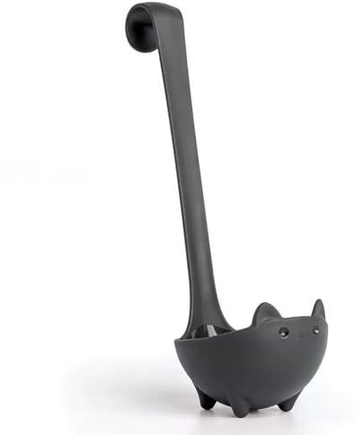 Cute Attack! Cat Shaped Soup Spoon, Heat-Resistant Long Handled Soup, Cute Kitchen Accessory, Hanging Small Tool, Meat Soup Spoon, Gift