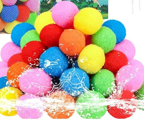 Water Balloons Quick Fill Water Balloon Pools Party Multicolored Colored Water Balloons Splash Fun Summer Pools Party Outdoor Safety Water Bomb Fight (60 pack Balls)