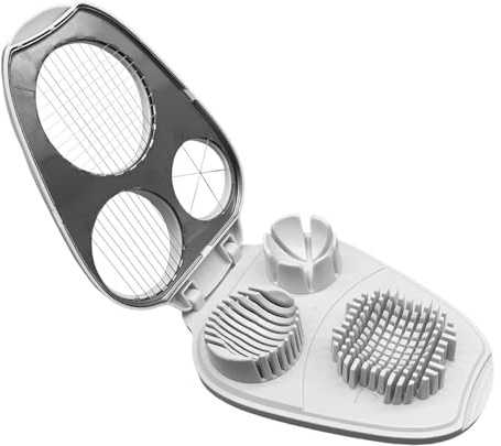 Tagliauova – strumento per ciclare uova, gadget da cucina | tritacavo in acciaio inox, multi-forma, affettatrice per uova sode