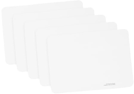 Mikinona 5pcs Cd Disk Cleaning Cloth Set for Vinyl and Audio Video Records, Reusable Microfiber Dust and Fingerprint Remover, Portable White Small Size for Home and Travel Use