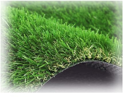 Césped Artificial de Alta Densidad,Césped sintético Realista de Primera Calidad con Drenaje,para césped, Paisaje, jardín, Patio, Uso Interior y Exterior(1.5x3m/5x9ft)