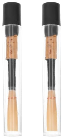 Levemolo 2 Stück Natürliche Oboenrohre für Oboe mit Kupferbindung Leicht zu Tragen und Bruchfest Rohrblatt für Oboenspieler und Oboenzubehör