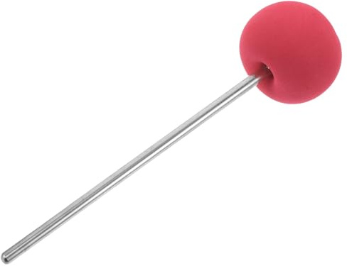DECOMELODY Batidor de Bombo Rojo Diseño Ergonómico y Material EVA y Metal, Accesorio para Batería Musical en Presentaciones Profesionales y Ocasiones Musicales